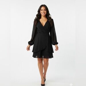 Chic Black Long Sleeve Dress